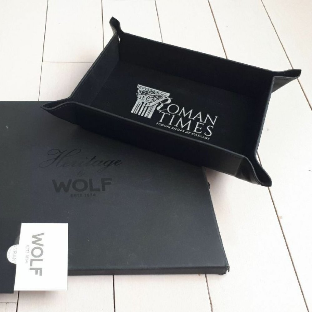 WOLF Heritage 80008 Black Velvet Roman Tray